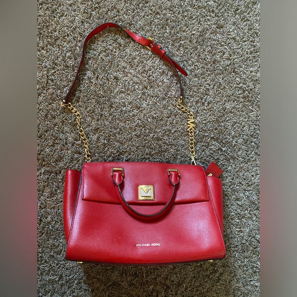 Michale Kors Leather Satchel purse - Picture 1 of 11